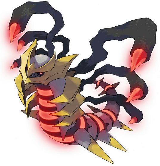 Platinum Giratina - Pokemon Platinum (537x555), Png Download