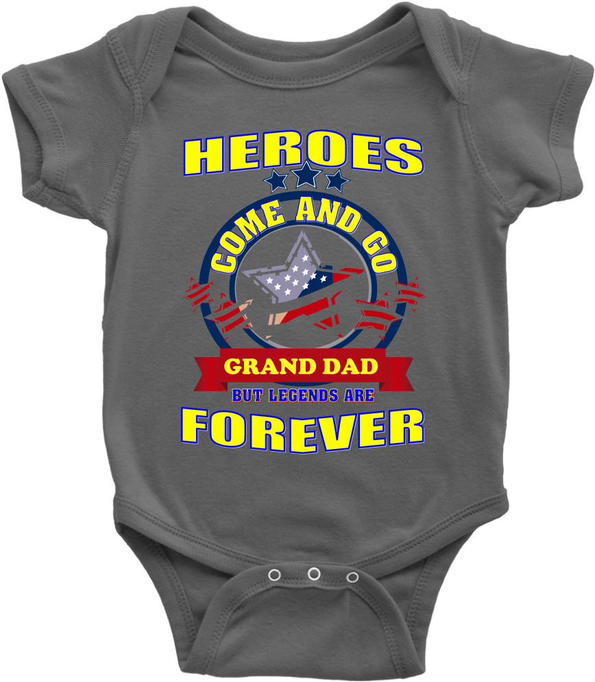 Heroes Forever - Grand Dad - Rock What I Got Onesie (1024x1024), Png Download