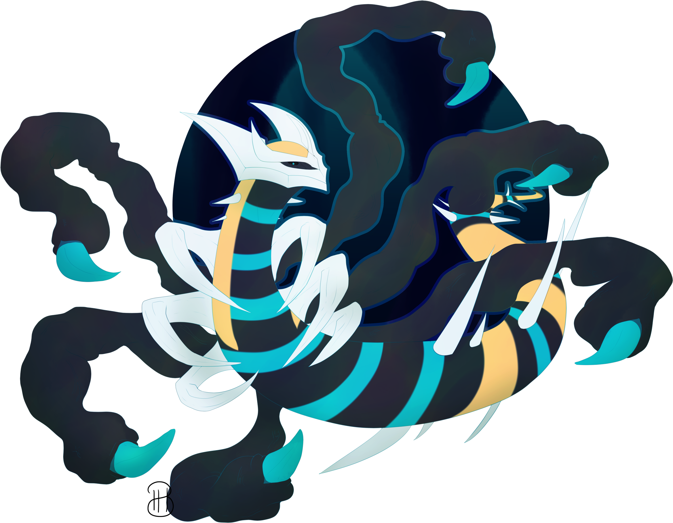 Log In To Report Abuse - Shiny Giratina Art (2500x2000), Png Download