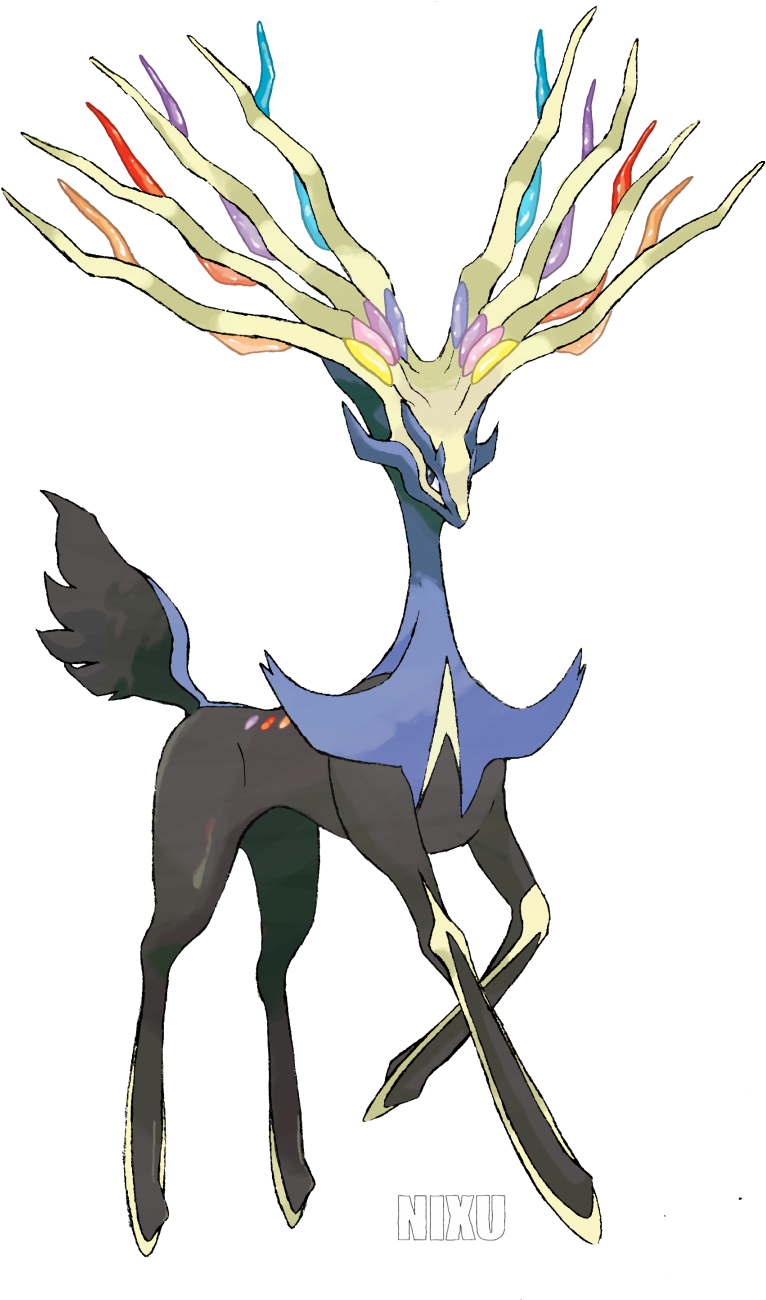 Photo - Xerneas Pokemon Png (530x848), Png Download
