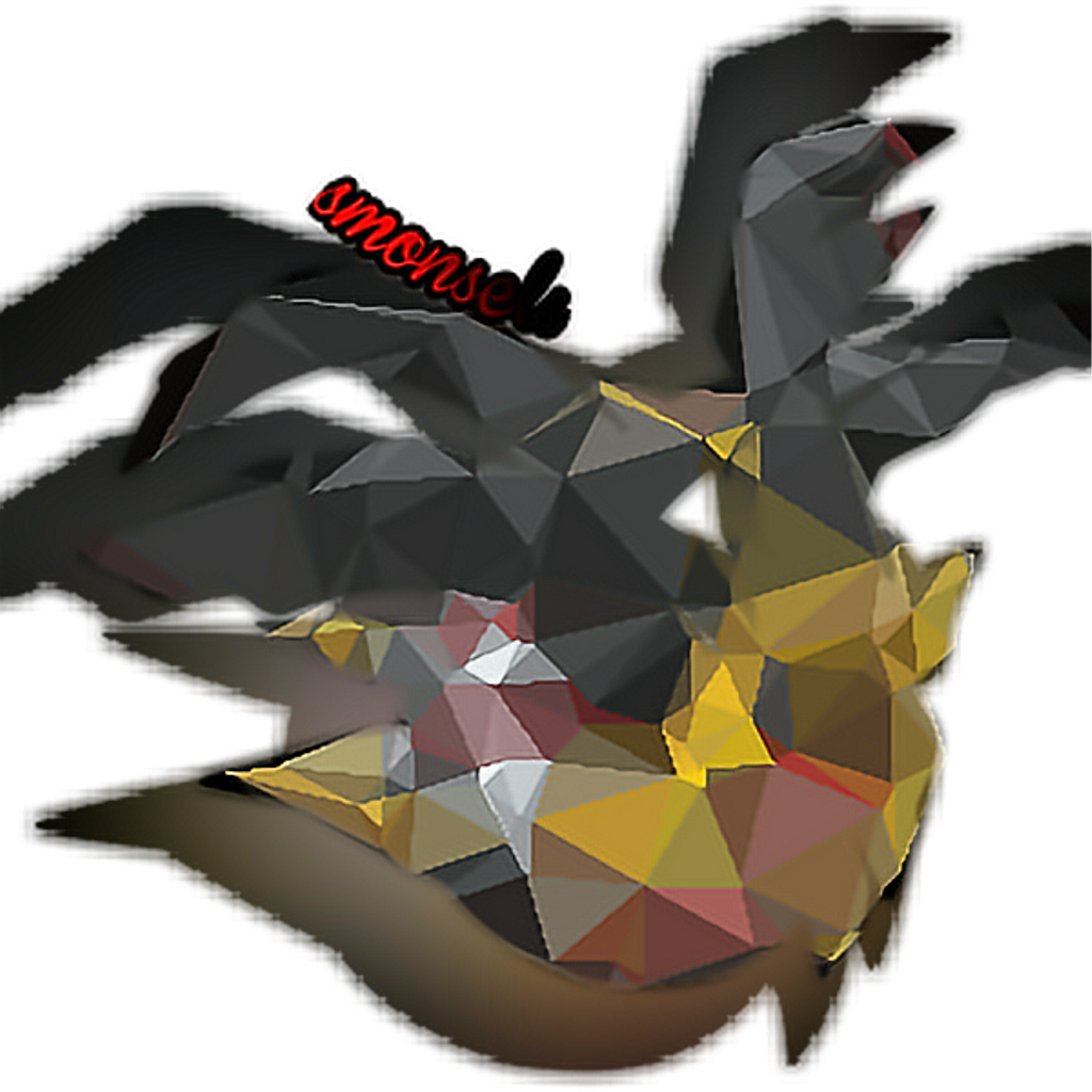 Deviantart Pokemon Giratina Ghost Dragon Shadow Polygo - Picsart Photo Studio (1024x1024), Png Download