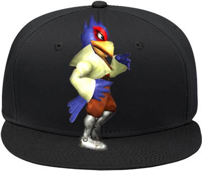 Snap Back Flat Bill Hat - Pixel Art (450x450), Png Download