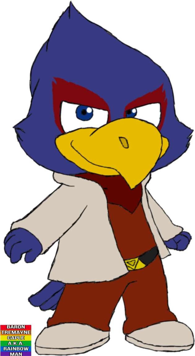 Falco Lombardi - Digital Art (640x1150), Png Download