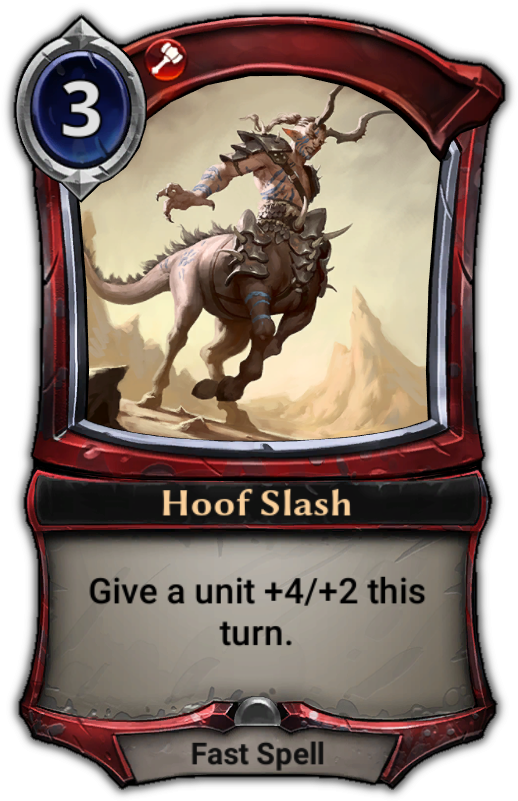 Hoof Slash - Deathstrike Eternal (529x801), Png Download