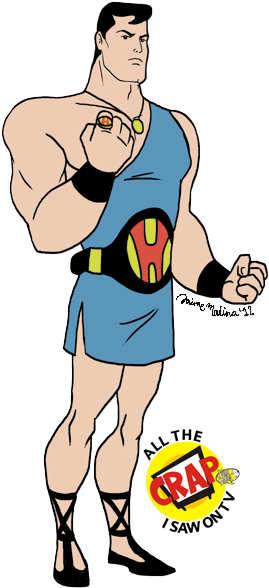 Mighty Hercules - Mighty Hercules Superman (296x600), Png Download