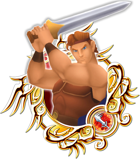Hercules B - Kingdom Hearts X Medals Base (475x538), Png Download