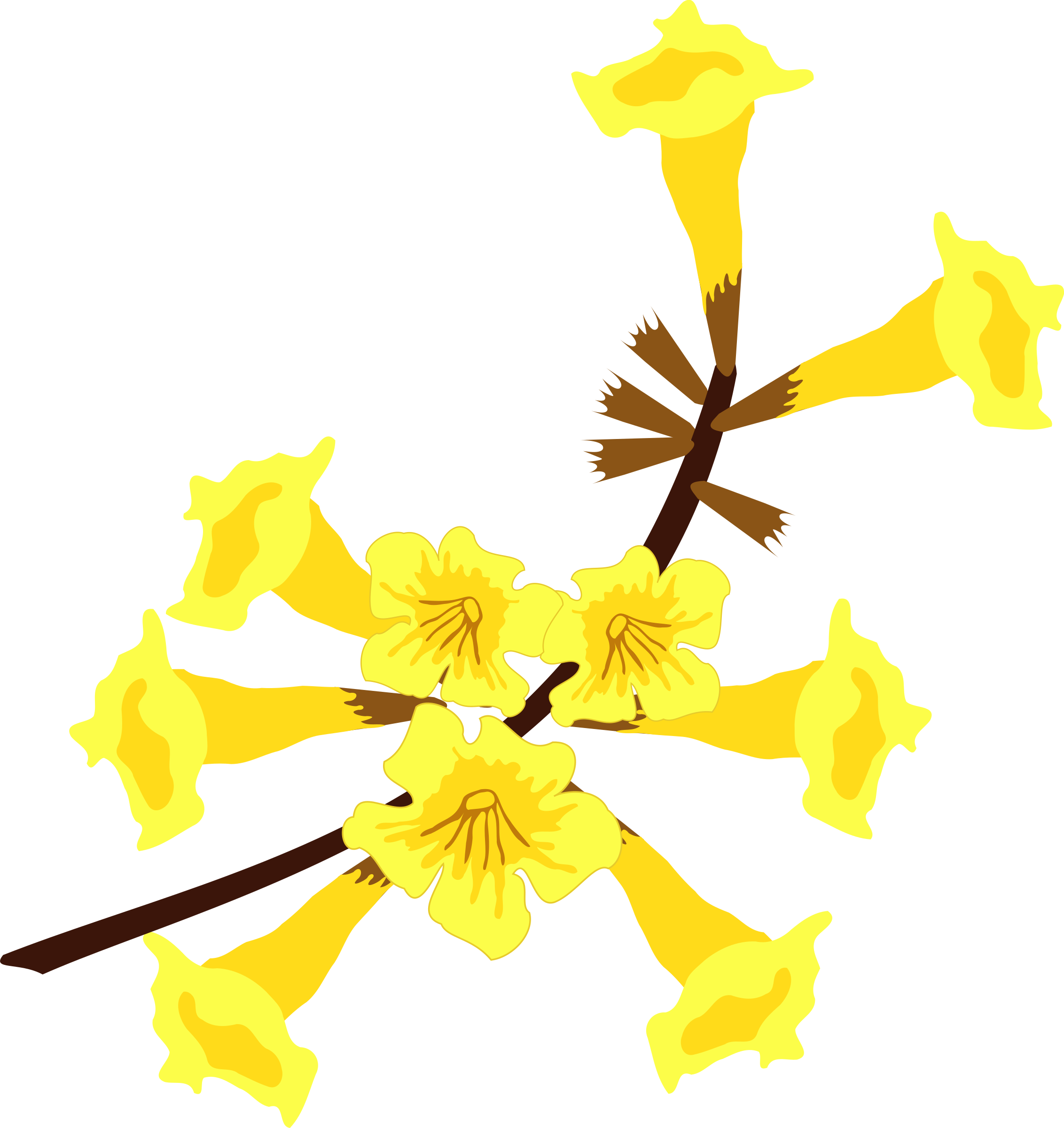 This Free Icons Png Design Of Ipê Amarelo Flor (2264x2400), Png Download