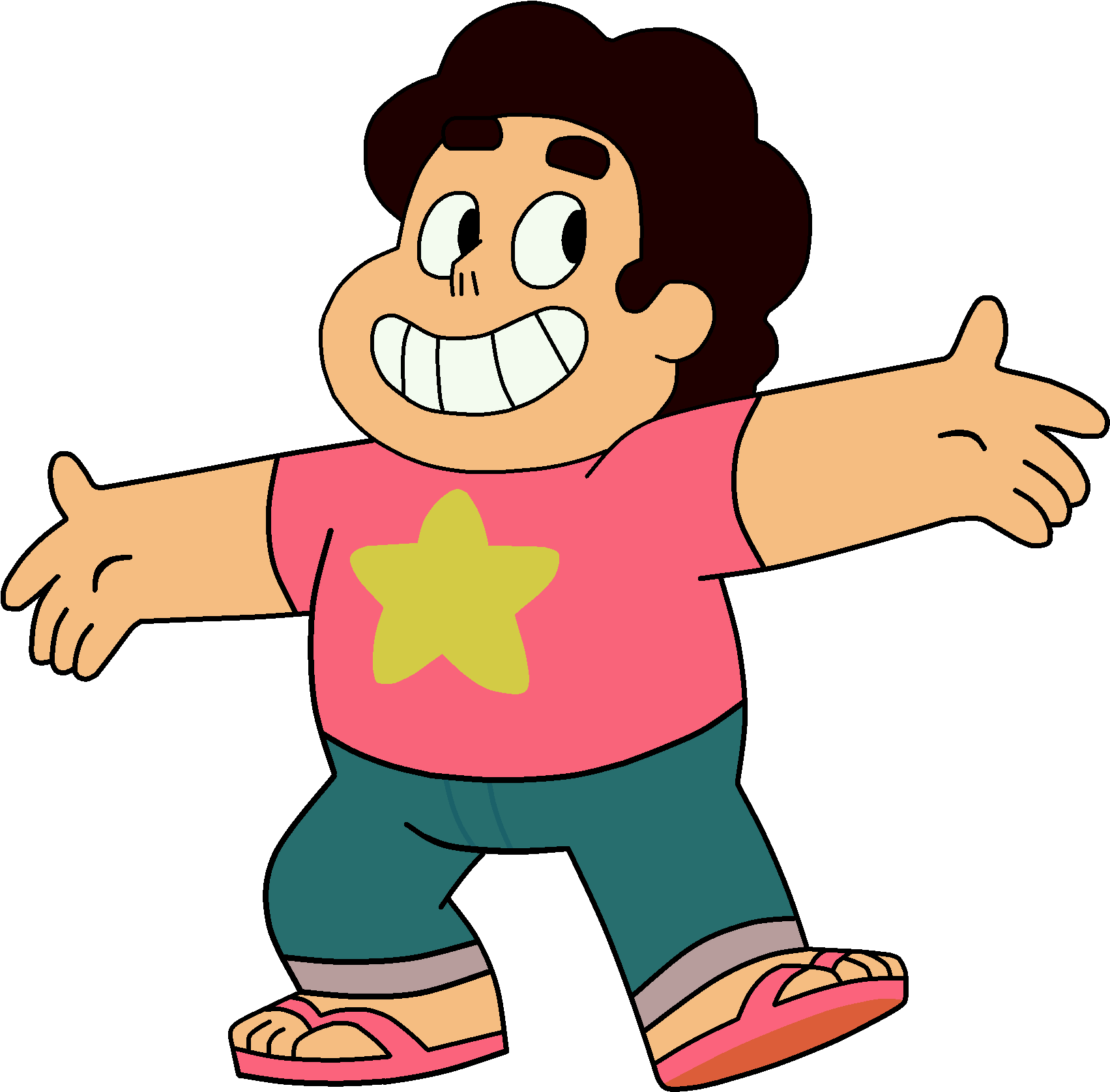 Steven-uncle Grandpa Vehicule Palette - Steven Universe 2018 Wall Calendar By Cartoon Network (1728x1716), Png Download