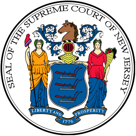 Seal Of The Supreme Court Of New Jersey - New Jersey Supreme Court Seal (469x469), Png Download