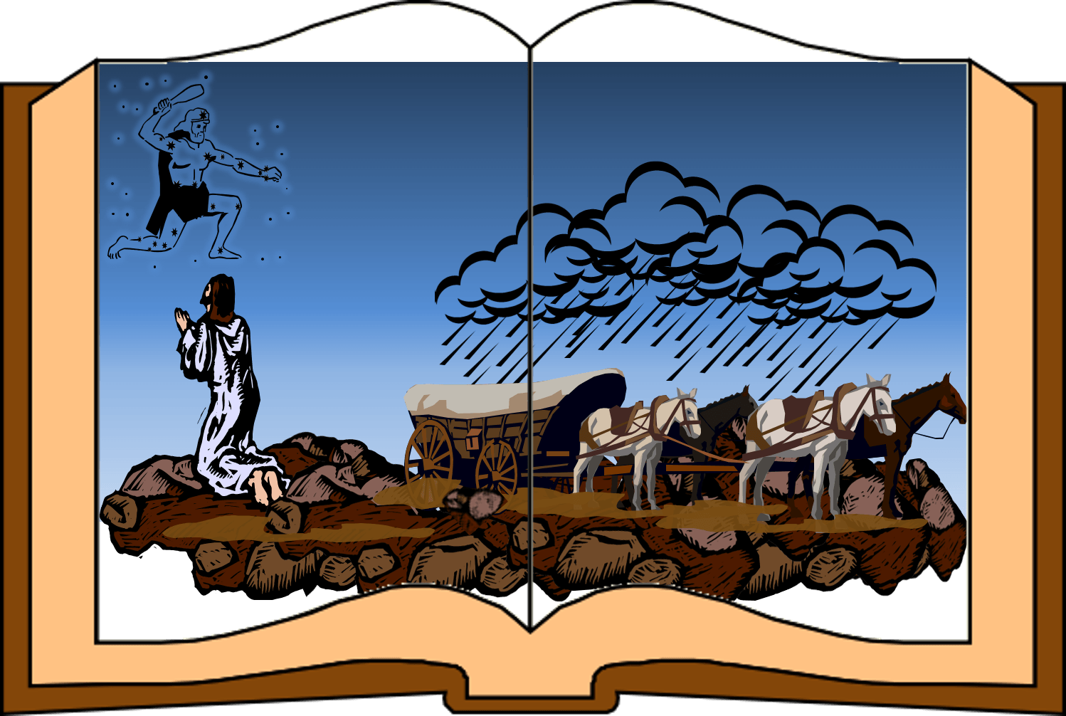 Hercules And The Wagoneer - Aesop (1498x1006), Png Download