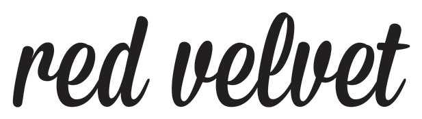 Red Velvet Text - Red Velvet Png Logo (616x227), Png Download