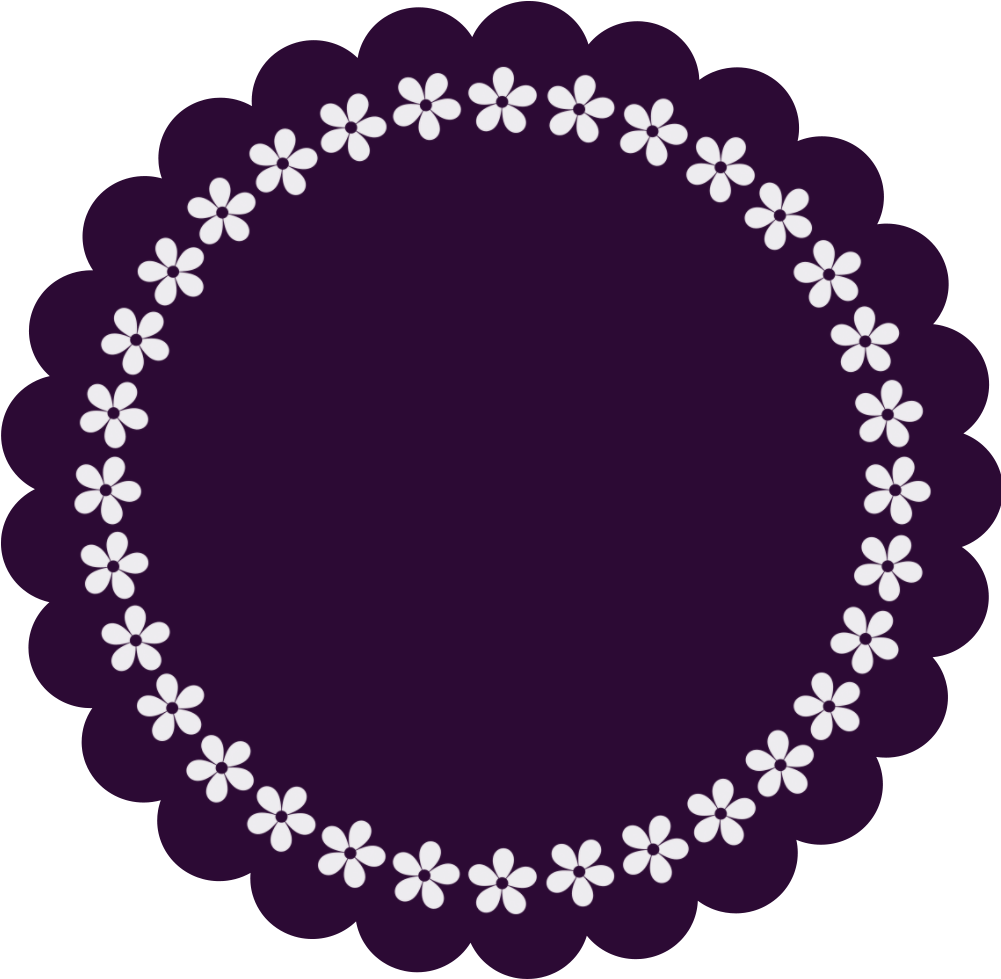 Frame Flor Png Brinde Para Seguidoras - Tags Redondos (1000x1000), Png Download