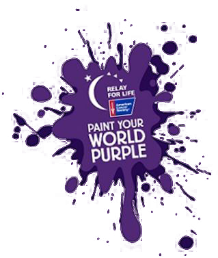 20th Annual Iberville Relay For Life - Relay For Life Paint Your World Purple Logo (319x377), Png Download