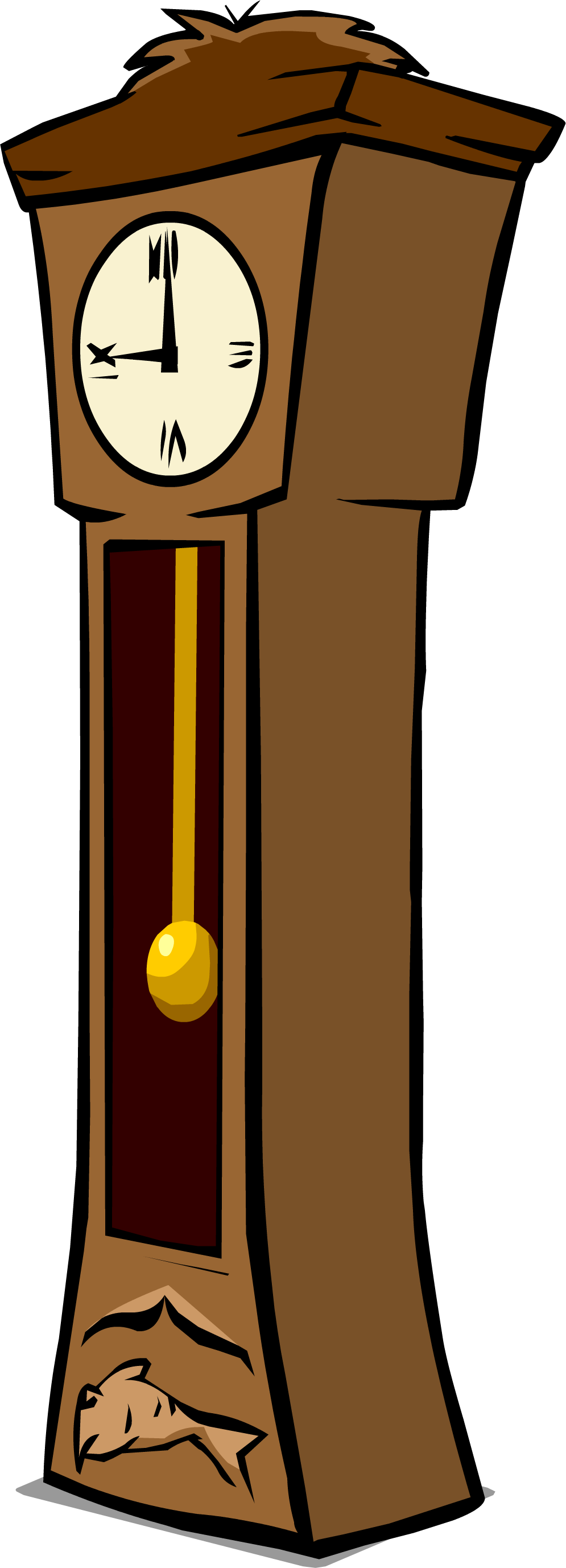 Graphic Transparent Grandfather Clock At Getdrawings - Grandfather Clock Clipart (995x2755), Png Download