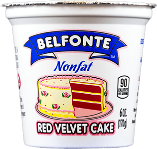 Red Velvet Cake Nonfat Yogurt - Belfonte Lite Sour Cream, 16 Oz (490x300), Png Download