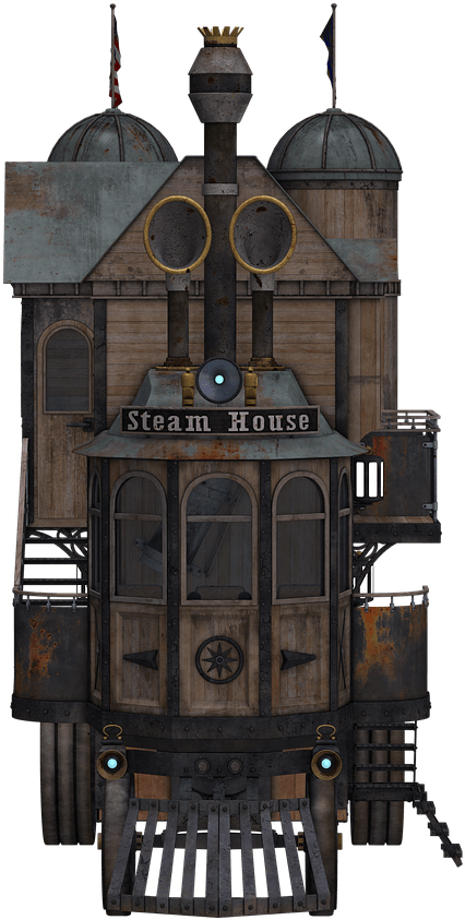 Download - Steampunk Building Png (1280x960), Png Download