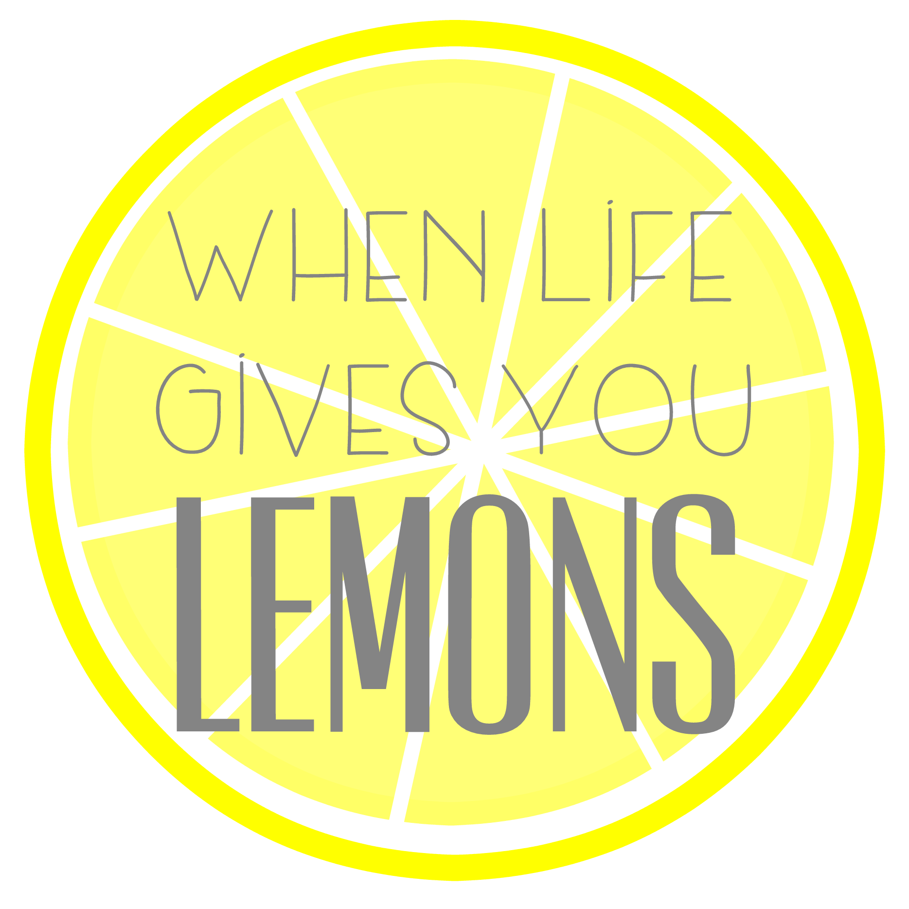 For When Life Gives You Lemons Pinterest - Life Gives You Lemons Theme (2000x2000), Png Download