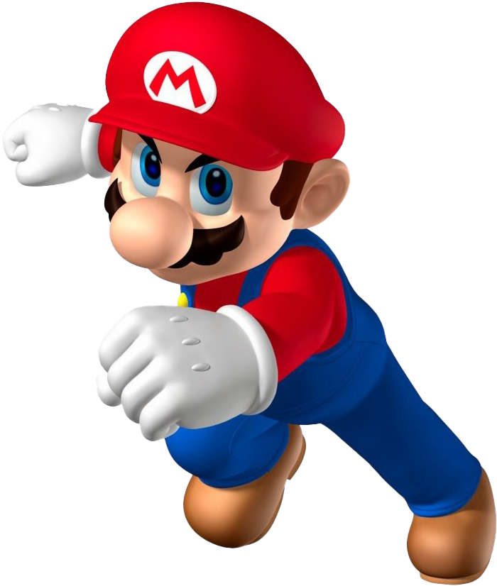 Mario Smash 4 Png - Nintendo Super Mario Cotton Panel Fabric (418x479), Png Download