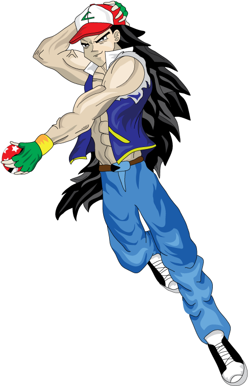 Ash Ketchum Ball Z By Mr Suavemente-d650tgn - Cartoon (638x841), Png Download