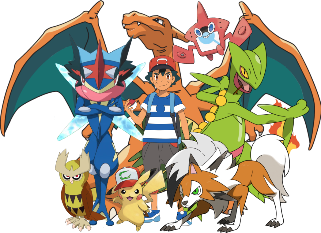 Best Team By Davidbksandrade On Deviantart - Pokemon Ash (1048x762), Png Download
