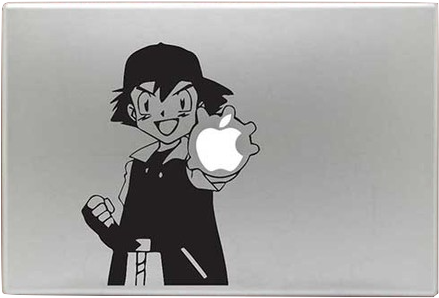 Ash Ketchum Pokemon Decal Sticker For Macbook Pro/air - Apple Macbook Pro (500x406), Png Download