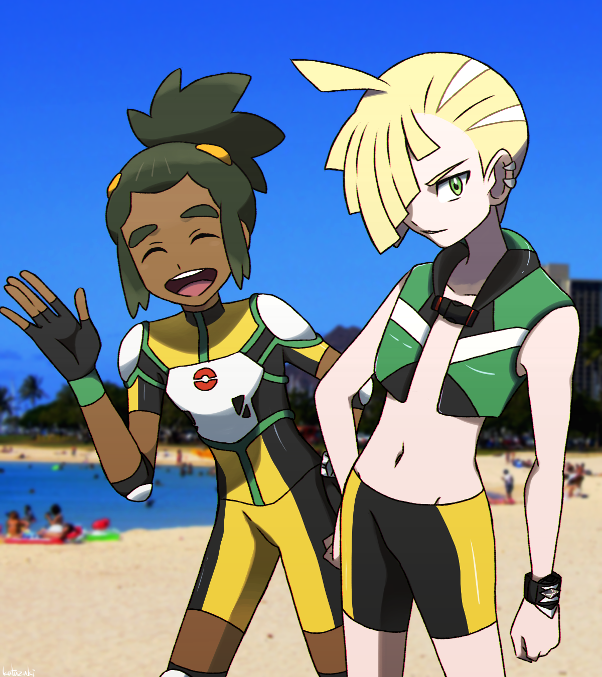 Fun In The Sun People Clipart - Pokémon Sun And Moon (1200x1350), Png Download