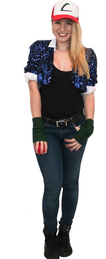 Ash Ketchum Pokemon Outfit - Girl (683x1024), Png Download