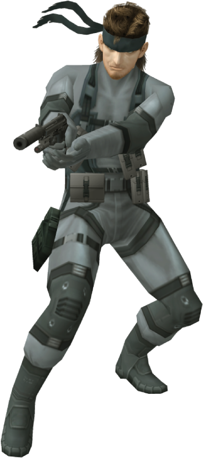 Solid Snake Transparent Image - Metal Gear Solid 2 Snake (478x999), Png Download