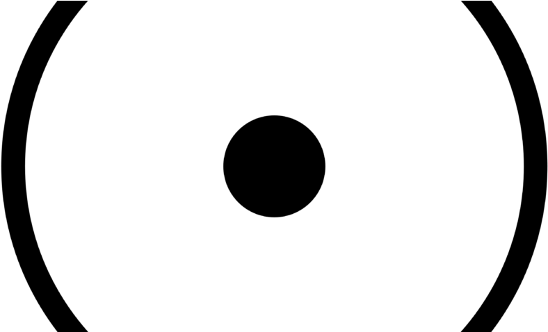 Circumpunct Or Point Within A Circle - Circle With Point (847x477), Png Download