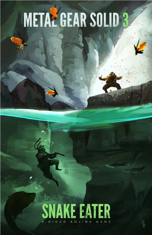 Memories Of Snake Eater - Metal Gear Solid 3 Fan Art (1000x1000), Png Download