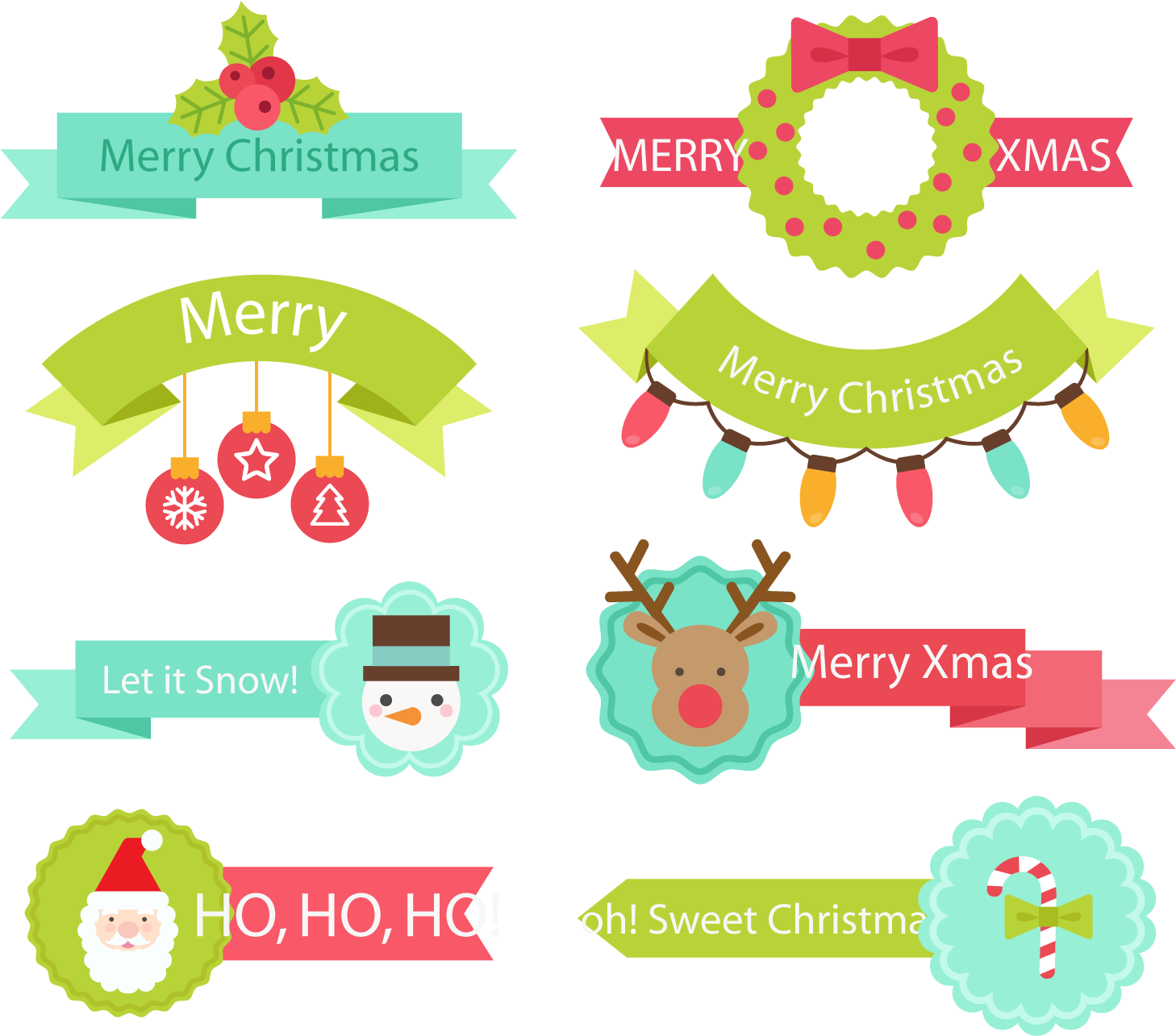 Banner Royalty Free Download Santa Claus Christmas - Vector Graphics (1500x1500), Png Download