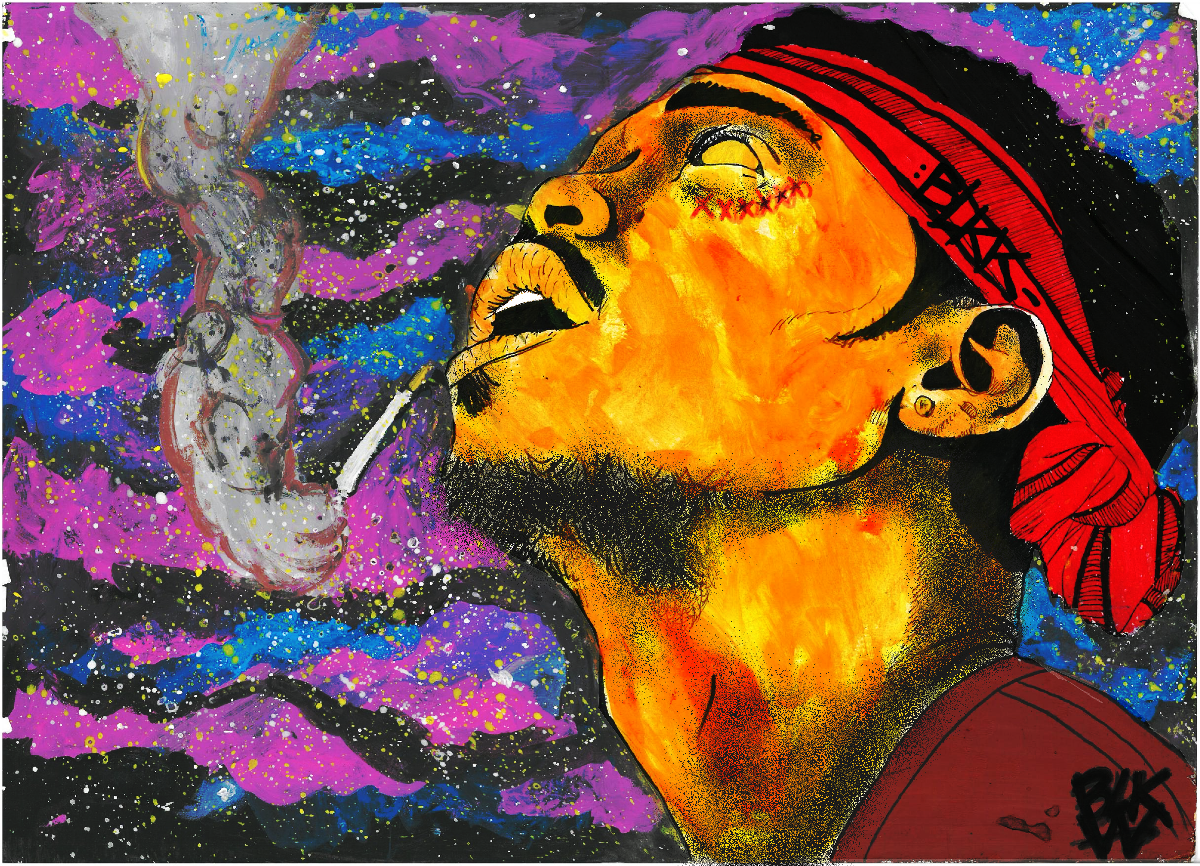 Image Of Chance The Rapper - Modern Art (2427x1752), Png Download
