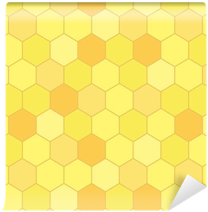 Honeycomb Seamless Pattern, Vector Wall Mural • Pixers® - Motif (400x400), Png Download