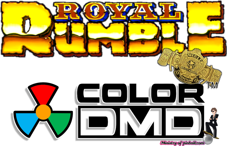 Wwf Royal Rumble Colordmd - Metallica Pinball Logo (801x527), Png Download