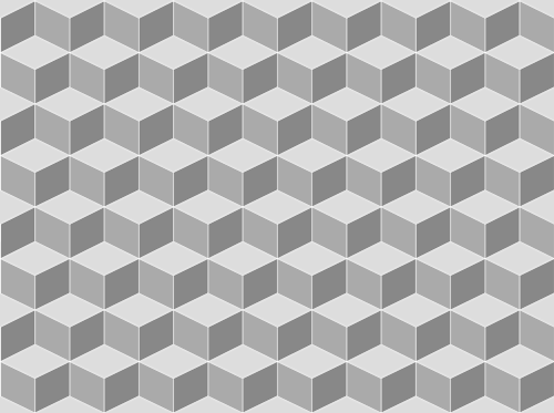 Cube Pattern Greyed Seamless Haeck Design - Getty Villa (500x373), Png Download