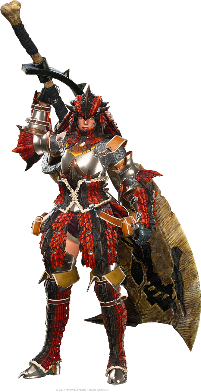 Monster Hunter World Wiki >> Monster Hunter - Marvel Vs Capcom Infinite Monster Hunter (667x1296), Png Download