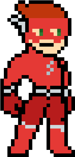 Kid Flash - Spider Man Pixel Png (1200x1200), Png Download