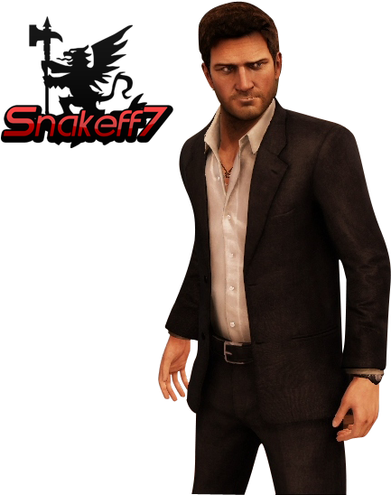 Render 14 By Snakeff7 On Deviantart - Uncharted 3 Nathan Drake Suit (536x583), Png Download