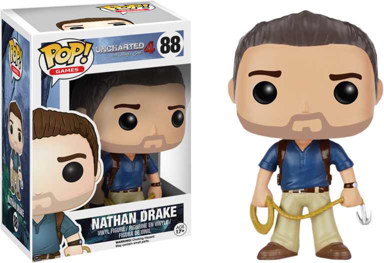 A Thief's End - Nathan Drake Funko Pop (768x526), Png Download