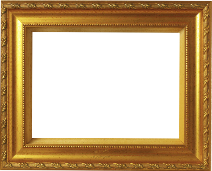 Gold Frame Psd Official Psds - Big Gold Frame (744x600), Png Download