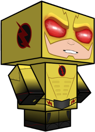 Click To See Printable Version Of Reverse Flash Paper - Cubeecraft (480x480), Png Download