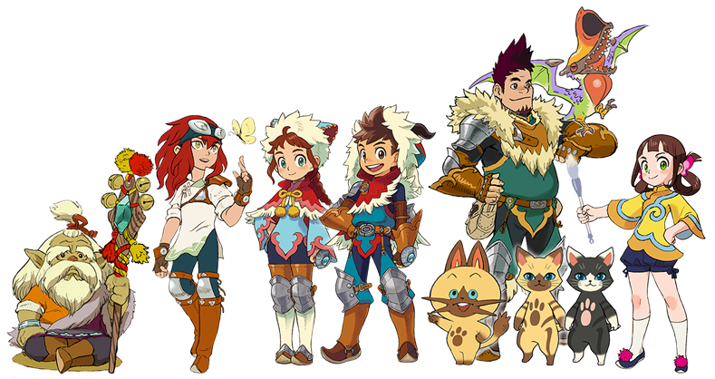 Monster Hunter Stories - Monster Hunter Stories Todos Monstruos (800x425), Png Download