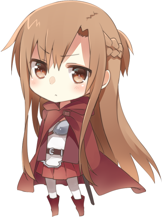Chibi Yuuki Asuna By Akiyojiro-d5jgfld - Kawaii Sword Art Online (800x800), Png Download