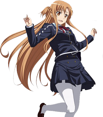 Asuna Yuuki - Sword Art Online Asuna Real Life (343x390), Png Download