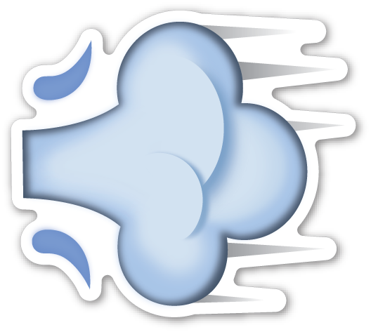 Cannabis Emojis For Stealthy - Emoji Wind Png (528x473), Png Download