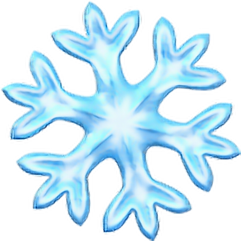 Download Snowflake Emoji Ios Full Size PNG Image PNGkit