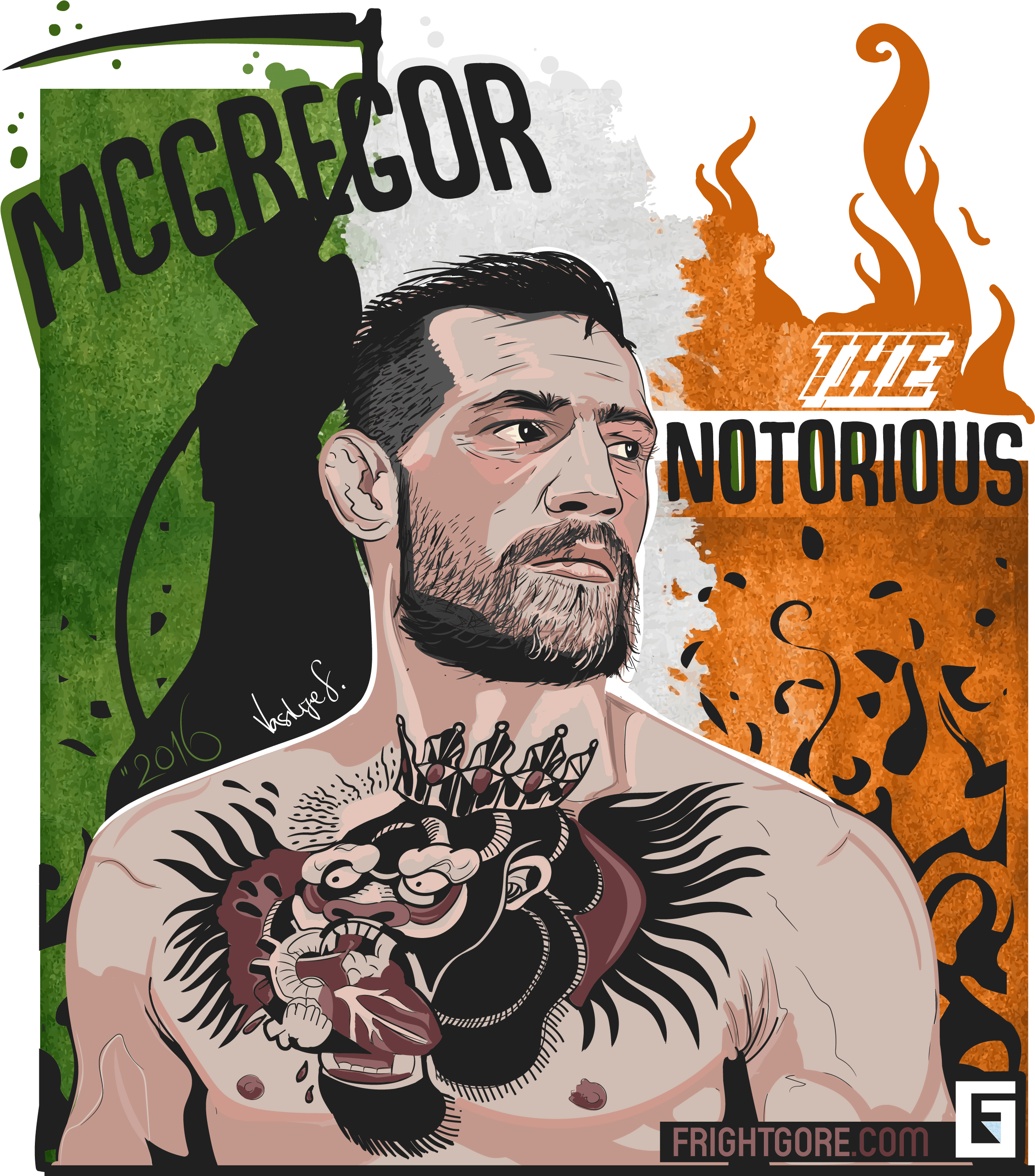 Conor-saluteday2b - Moscow (2353x2711), Png Download