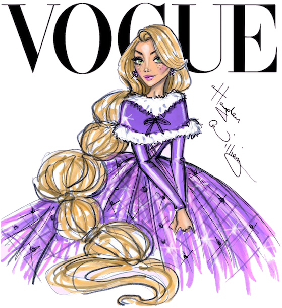 Disney Princesses Take On The Cover Of Vogue, Thanks - Hayden Williams Disney Vogue (560x656), Png Download