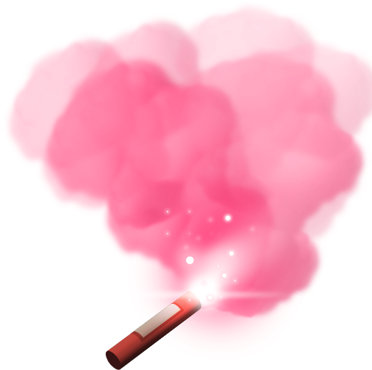 Bomb Smoke Png Vector Freeuse Stock - Red Flare Smoke Png (523x537), Png Download