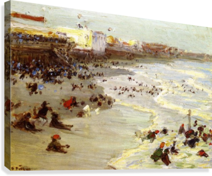 Coney Island Canvas Print - Samantha At Coney Island And A Thousand Other Islands (429x356), Png Download